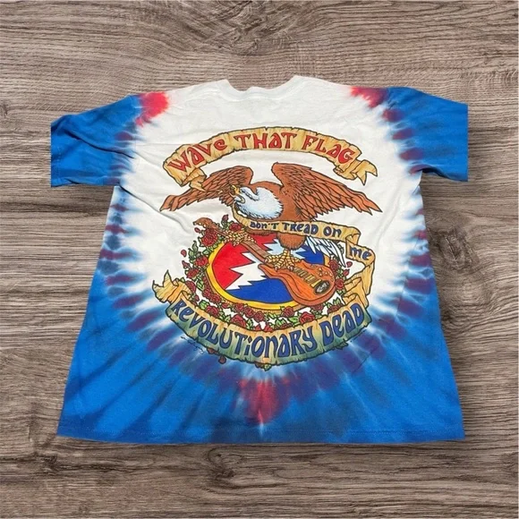 Grateful Dead Blue and Red revolutionary, dead Shirt Men’s Size Small - Picture 4 of 5